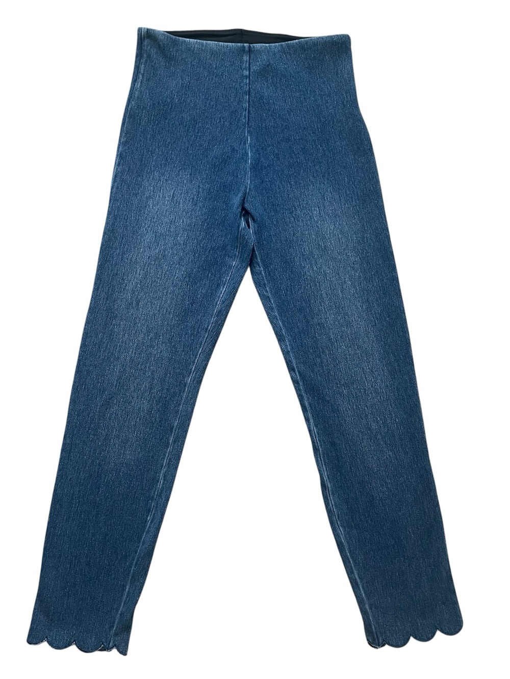 Lyssé Scallop Edge Denim Leggings